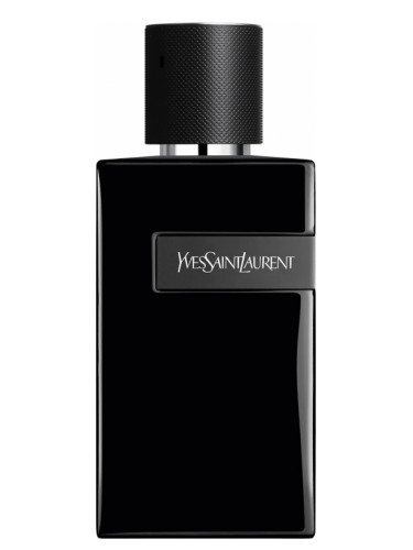 Botella de Y Le Parfum en ambiente luxury, con elementos que evoquen especias y maderas
